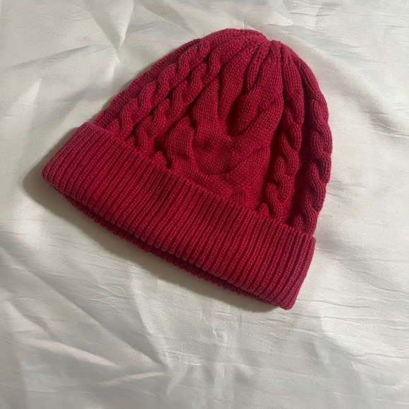 Banana Republic Pink Cable Beanie - Picture 2 of 3